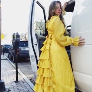 60’s Lorrie Deb vintage ruffle bustle gown